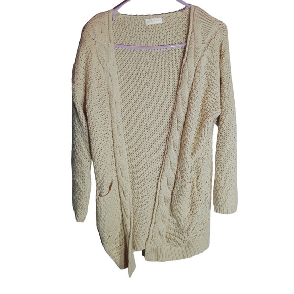 Women'sJanice Cable Knit Sweater Size Small Medium Off-white Color - Picture 3 of 16